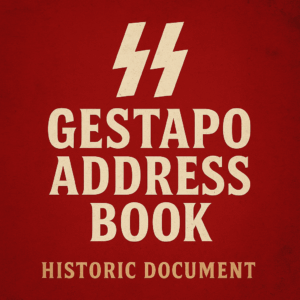 7C - Gestapo Address Book