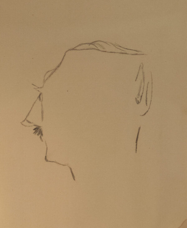 Rare Adolf Hitler Self-Portrait Sketch