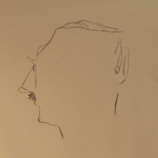 Rare Adolf Hitler Self-Portrait Sketch
