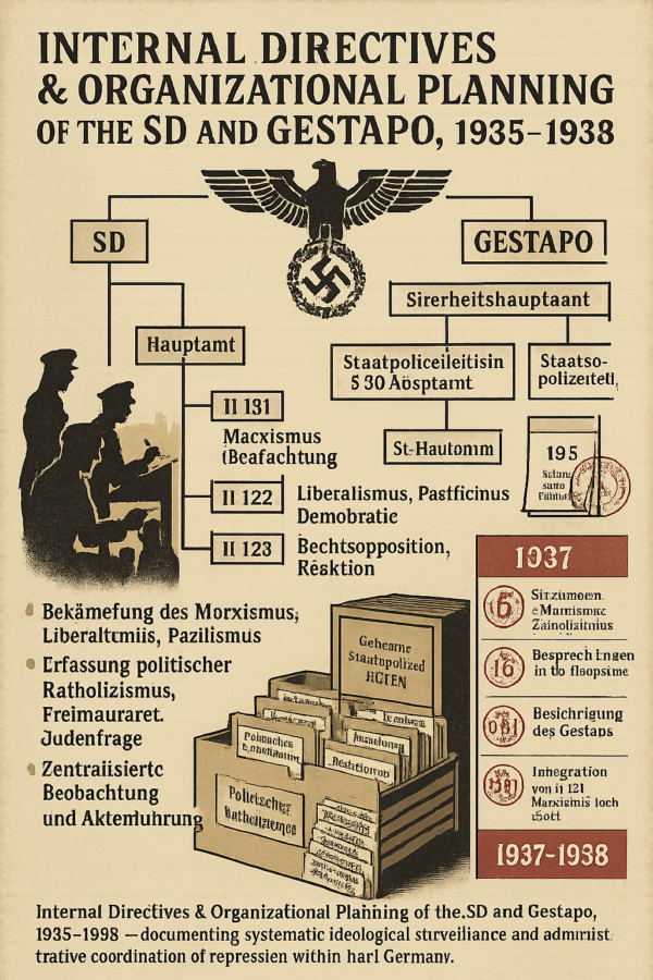 Internal Directives and Organizational Plans of the SD and Gestapo ( (1935–1938) (Irving File 3A)