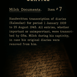 Diaries and papers of Erhard Milch (Irving File 36B) - Negative Reel
