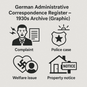 German Administrative Correspondence Register – 1930s Archive (Irving File 7D)