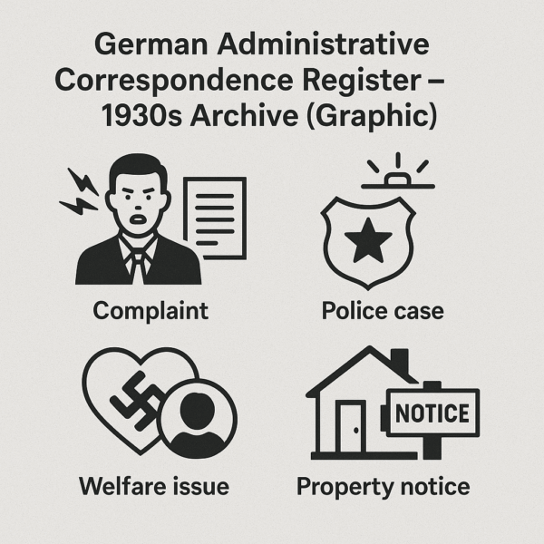 German Administrative Correspondence Register – 1930s Archive (Irving File 7D)