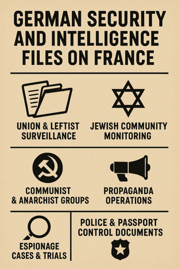 German Security and Intelligence Files on France (1940–1941) (Irving File 8A)