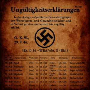 German Army Administrative Bulletins & Honor Lists (1944-1945) (Irving File 7B)