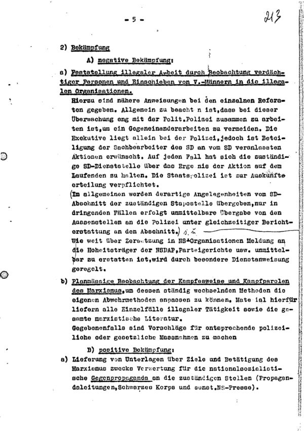 SS Administrative Directives and Marxism Monitoring Instructions (1936–1958) (Irving File 6E) - Image 2