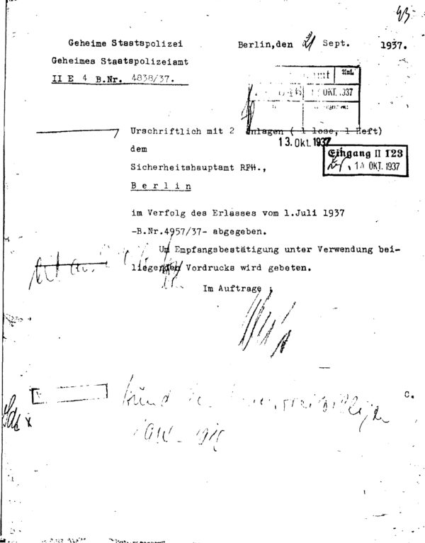 German Security and Intelligence Files on France (1940–1941) (Irving File 8A) - Image 3