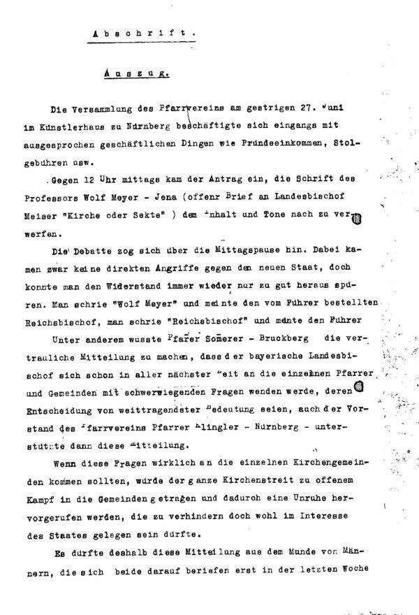 German Emigration, Refugee Aid, and Nazi State Reports (1933-1939) (Irving File 5EA-2) - Image 3