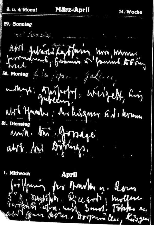 Milch Diaries 1925-1935 (Irving Fiile 56) - Negative Reel - Image 3