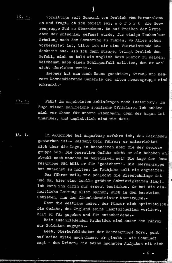 Documents of General Beck Nrs 40-57 (Irving File 21) - Negative Reel - Image 3