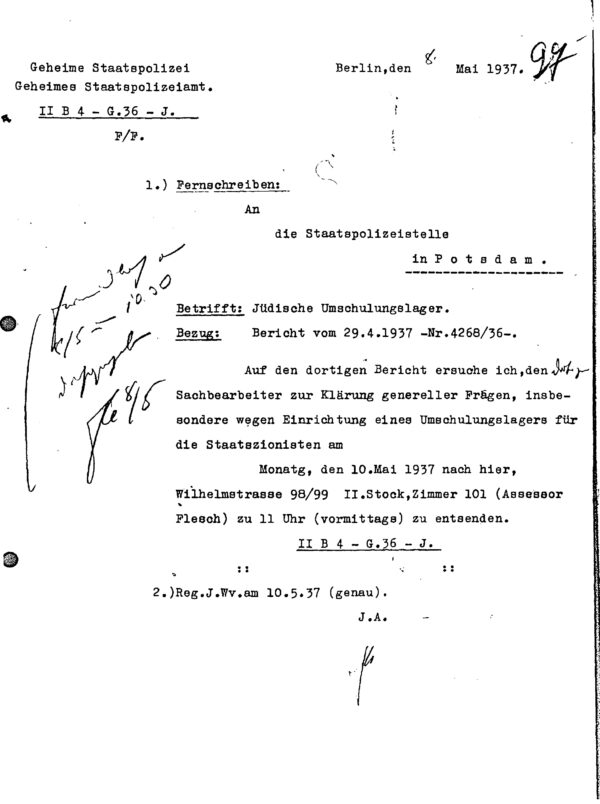 Nazi-Era Reports and Surveillance Records on Jewish Individuals and Businesses (1935) (Irving File 4P) - Image 3