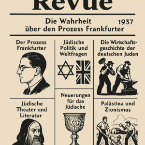 Jüdische Revue – January 1937 The Frankfurter Trial, Jewish Politics, Culture, and Global Identity in Crisis (Irving File 6D)