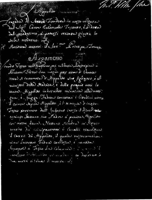 Il Tirsi- Apostolo Zeno - Negative Reel - Image 2