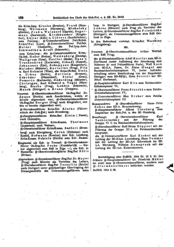Gestapo  SD Security Report German Intelligence File, October 1940 (Irving File 7A) - Image 2