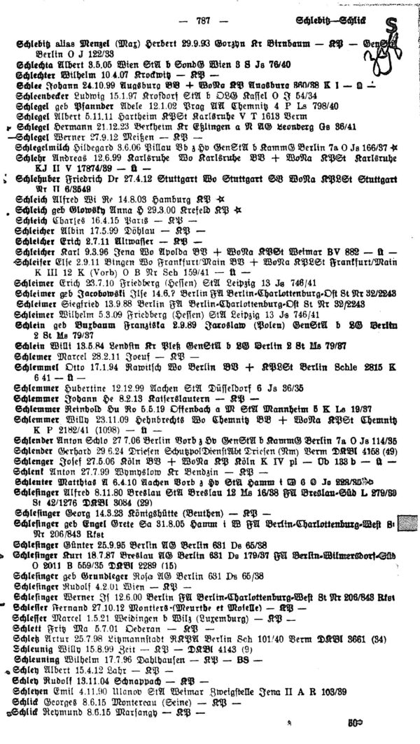 Third Reich Criminal Police Bulletins (Confidential Listings) (Irving File 8E) - Image 3