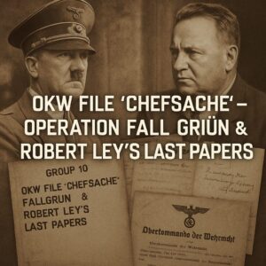 OKW File ‘Chefsache’ – Operation Fall Grün & Robert Ley’s Last Papers (1938) (Irving File 78)