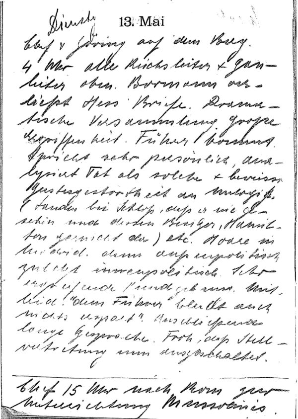 The Walther Hewel Diary, 1941 (Irving File 75) - Image 2