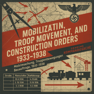 German Mobilization, Troop Movement, and Construction Orders, 1933–1938 (Irving File T78-300)