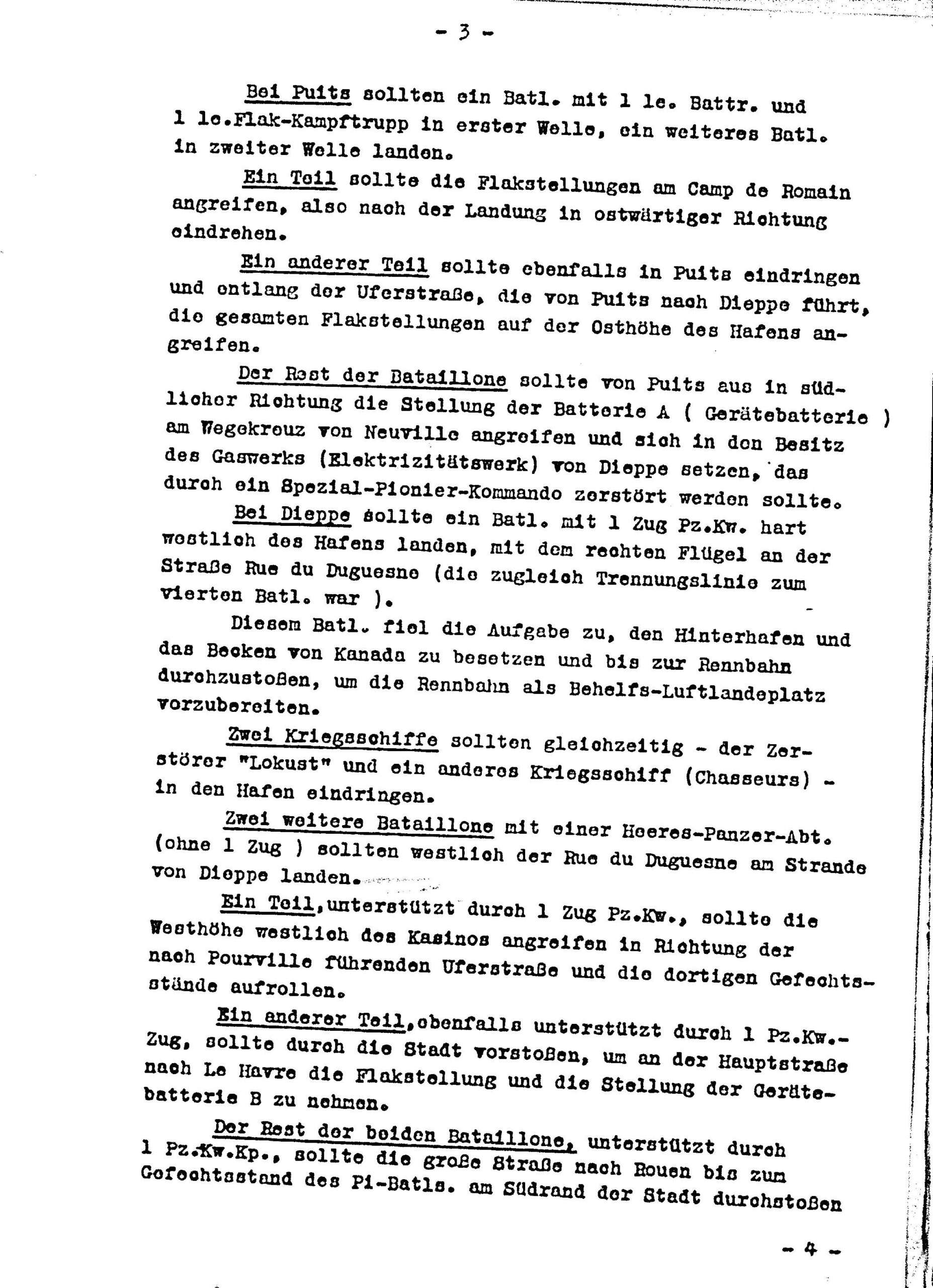 German High Command Papers on the Dieppe Raid (1942) (Irving File 312-504) - Image 2